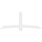 Ekena Millwork Bellingham Architectural Grade PVC Gable Bracket, 96"W x 40"H x 2"D x 6"F, 10/12 Pitch GBP096X40X0206BEL00 - alternate 5